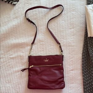Kate Spade Wine Red Crossbody Bag